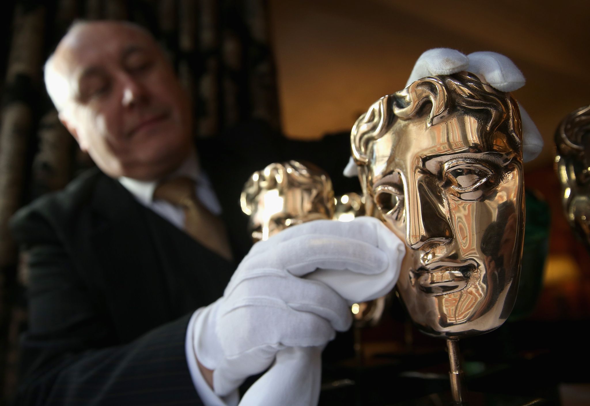 bafta awards previews   mask buffing
