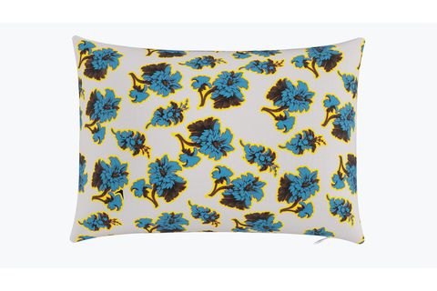 yellow blue floral pillow by peter som at the inside