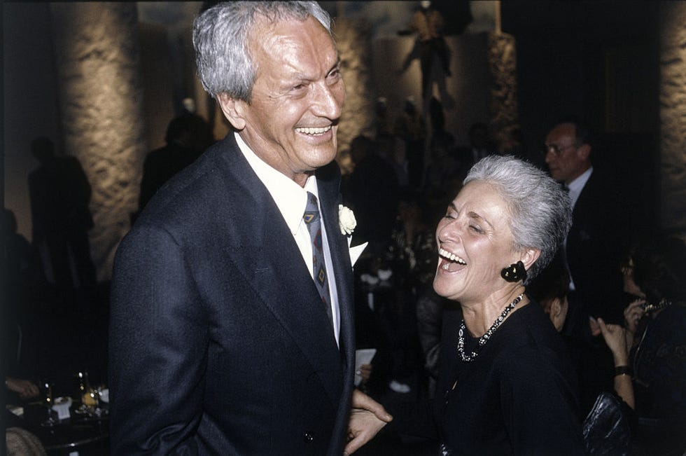 ottavio and rosita missoni smiling