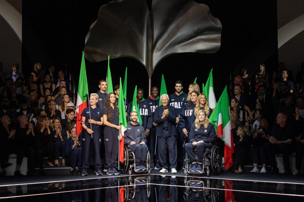 giorgio armani and italian olympic athletes