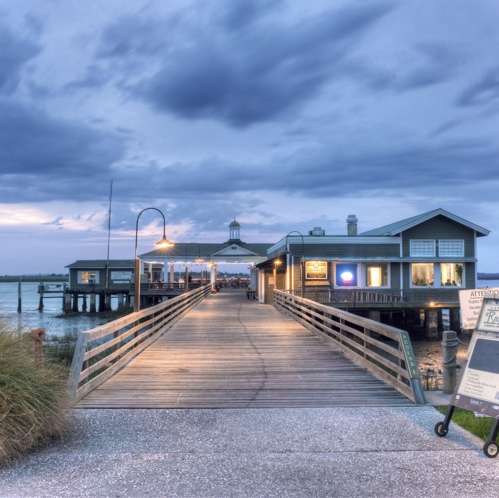 the jekyll wharf on jekyll island, ga, a good housekeeping pick for best cheap places to travel