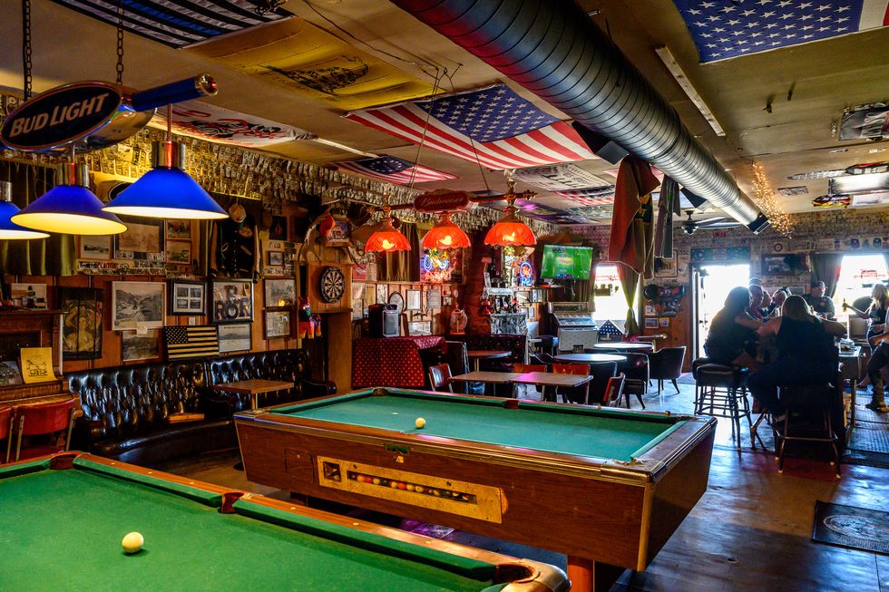 the joint, biker bar, randsburg, california, pool tables, desert