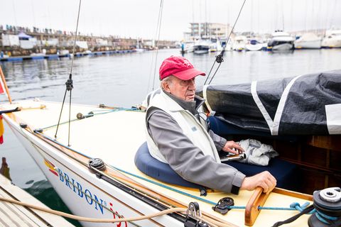 king emeritus juan carlos i closes the 3rd regatta in sanxenxo