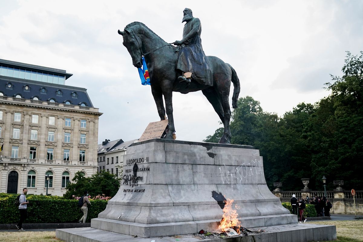 king leopold statue belgium black lives matter protest