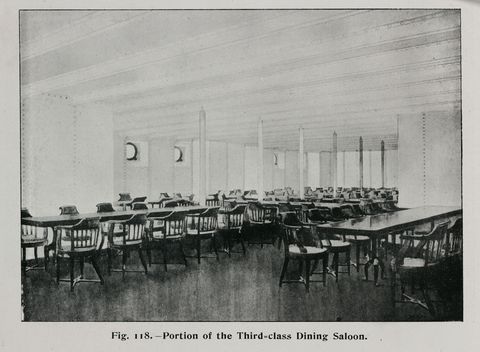 third class dining saloon