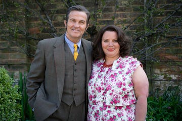 from objective fiction  genial productionsthe larkins on itv and itv hubpictured pop larkin bradley walsh and ma larkin joanna scanlanthis photograph is c objective fiction  genial productions and can only be reproduced for editorial purposes directly in connection with the programme or event mentioned above, or itv plc once made available by itv plc picture desk, this photograph can be reproduced once only up until the transmission tx date and no reproduction fee will be charged any subsequent usage may incur a fee this photograph must not be manipulated excluding basic cropping in a manner which alters the visual appearance of the person photographed deemed detrimental or inappropriate by itv plc picture desk  this photograph must not be syndicated to any other company, publication or website, or permanently archived, without the express written permission of itv picture desk full terms and conditions are available on the website wwwitvcompresscentreitvpicturestermsfor further information please contactjameshilderitvcom  0207 157 3052