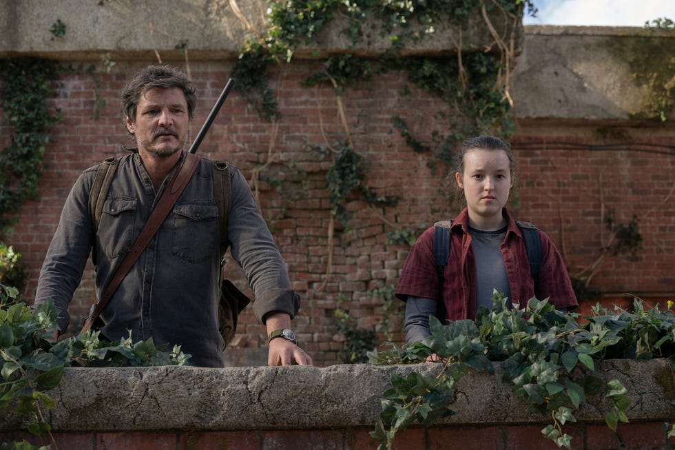 Pedro Pascal and Bella Ramsay in The Last of Us Season 1 Episode 9