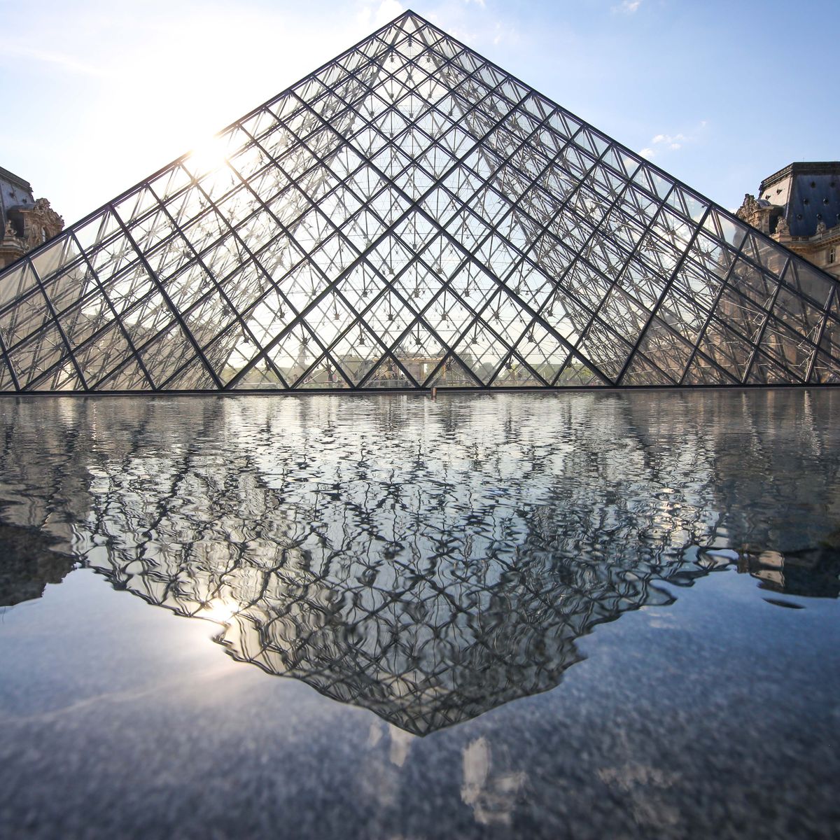 Paris Buildings Reflect Into Water
