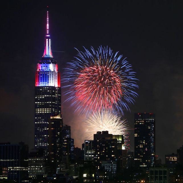 fireworks light up the skies over new york on independence day