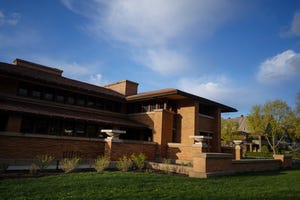 the martin house, designed by frank lloyd wright