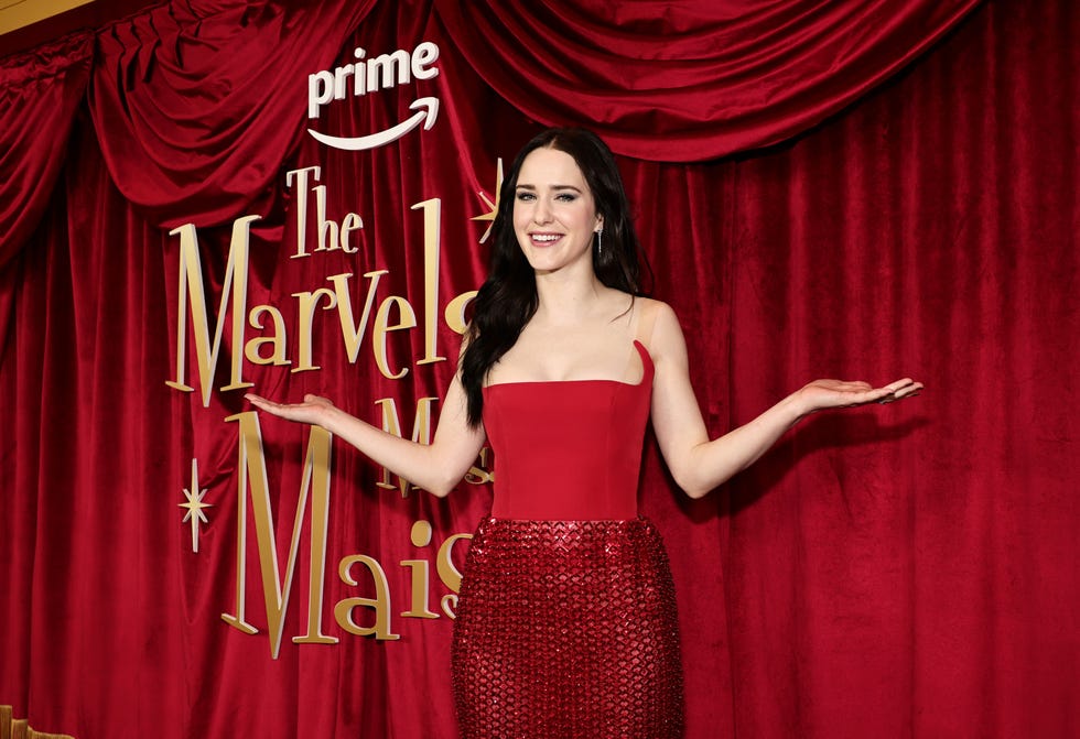 'the marvelous mrs maisel' cast member rachel brosnahan at season 5 premiere