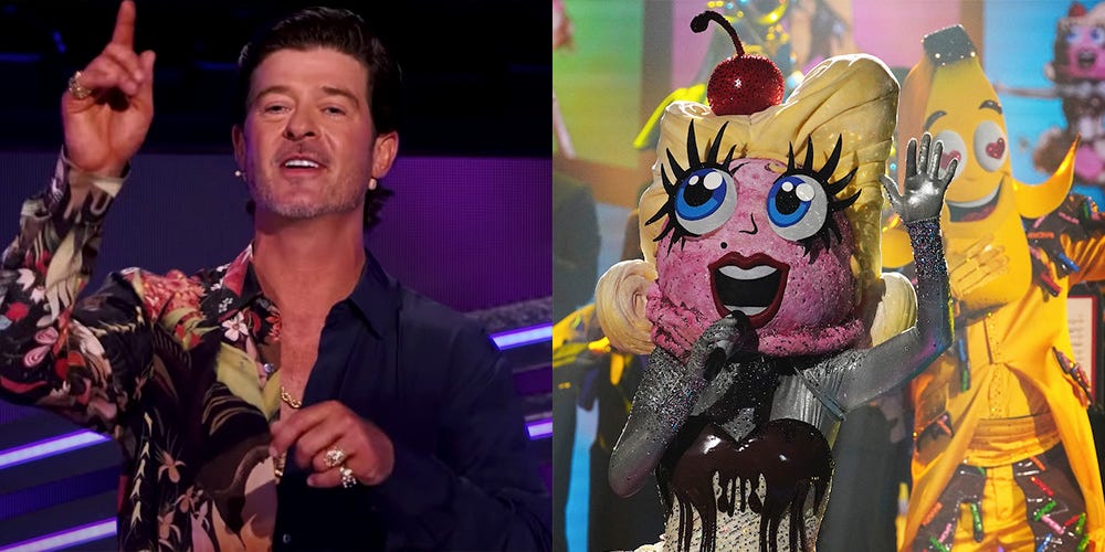 A 'Masked Singer' Star Left “Very Upset” and Shocked by Robin Thicke ...