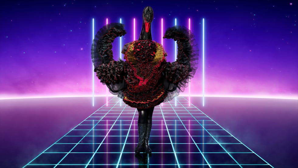 this image and the information contained herein is strictly embargoed until 0001 saturday 5th december 2020from bandicoot tvthe masked singer sr2 on itvpictured swan appearing in ep1this photograph is c itv plc and can only be reproduced for editorial purposes directly in connection with the programme or event mentioned above, or itv plc once made available by itv plc picture desk, this photograph can be reproduced once only up until the transmission tx date and no reproduction fee will be charged any subsequent usage may incur a fee this photograph must not be manipulated excluding basic cropping in a manner which alters the visual appearance of the person photographed deemed detrimental or inappropriate by itv plc picture desk  this photograph must not be syndicated to any other company, publication or website, or permanently archived, without the express written permission of itv picture desk full terms and conditions are available on the website wwwitvcompresscentreitvpicturestermsfor further information please contactjameshilderitvcom  0207 157 3052