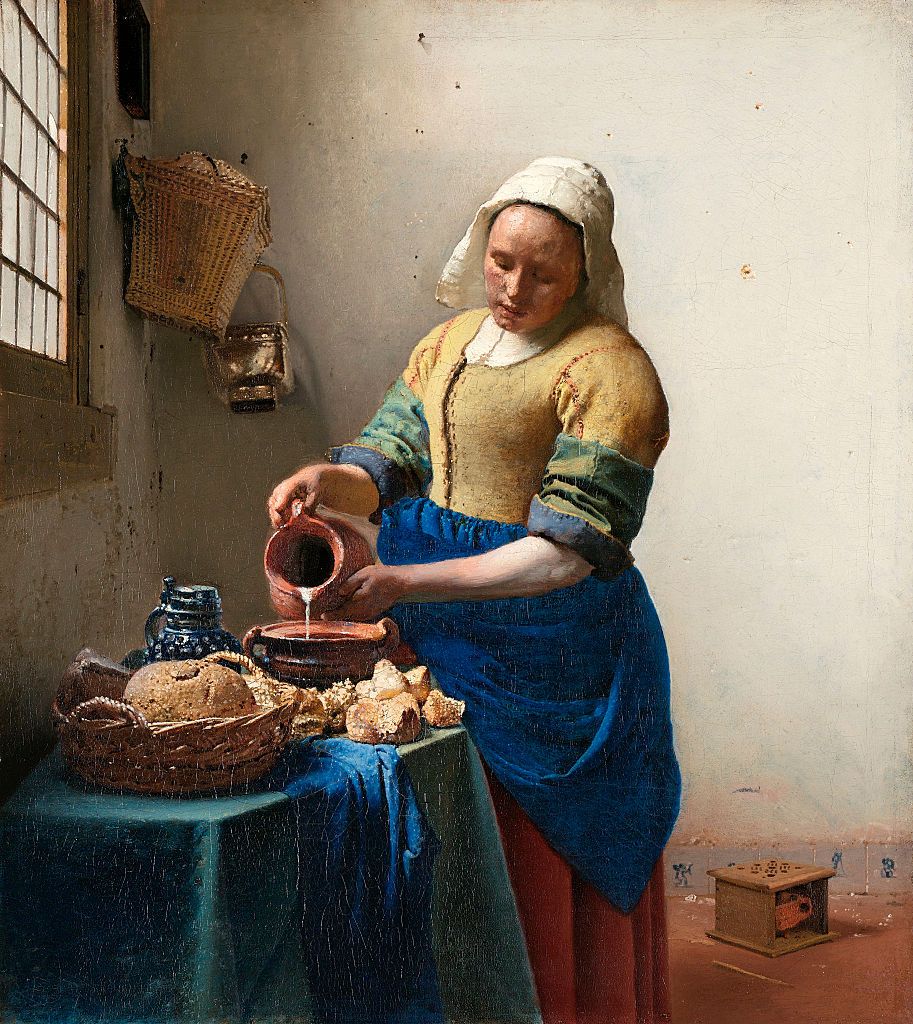 the milkmaid by jan vermeer