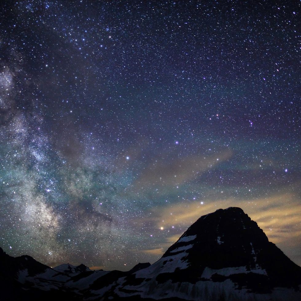 the milky way over bear hat mountain