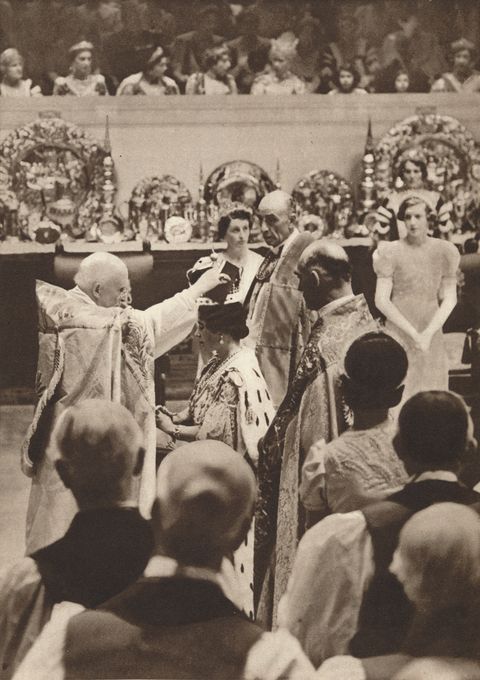'the crowning of queen elizabeth, wife of king george vi', 1937