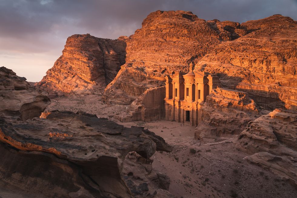 monasterio de ad deir en petra, jordania