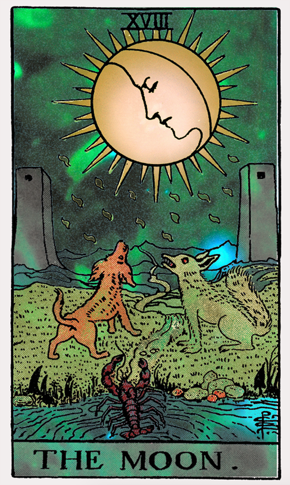 the moon tarot card