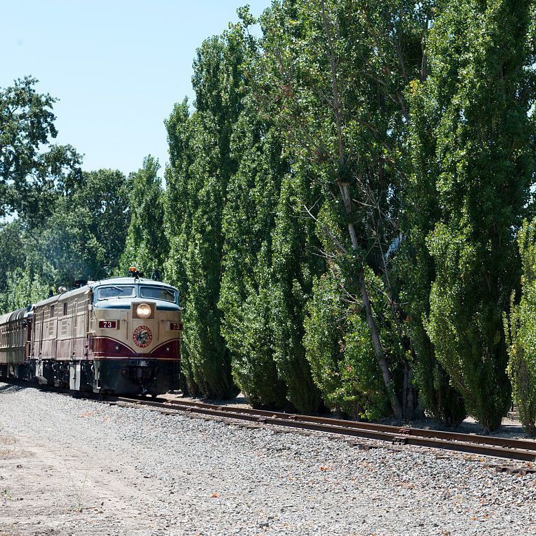 the napa valley wine train a privately operated excursion train that runs between napa and st hele