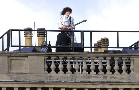 brian may on palace roof