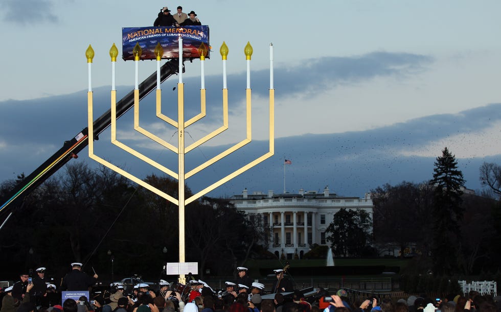 national chanukah menorah lighting ceremony held at white house