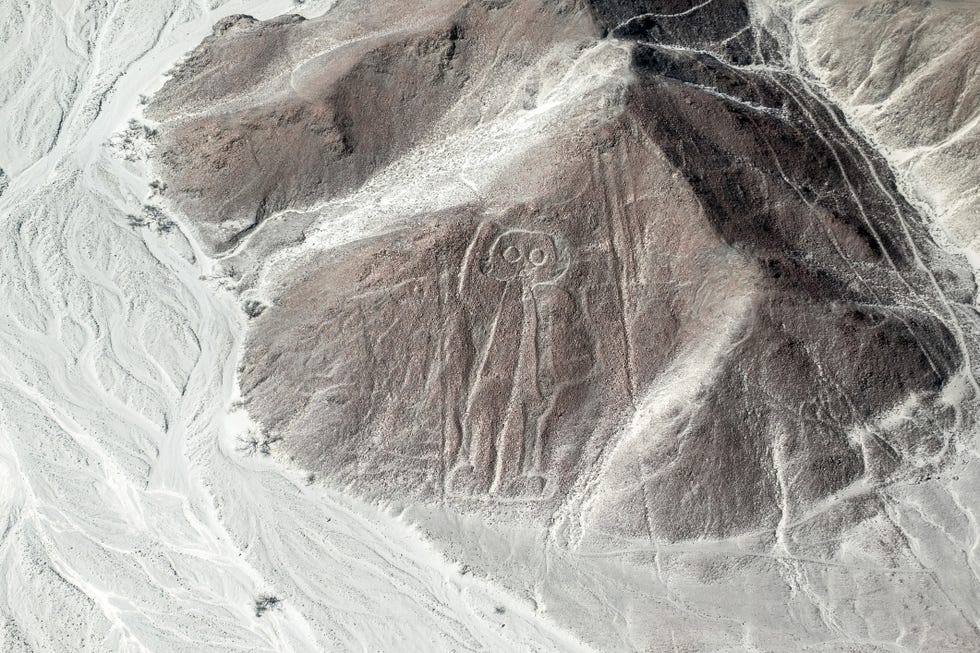 The Nazca lines from Air - the "Astronauta/Astronaut" Figure