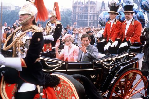 royalty  prince of wales and lady diana spencer wedding london