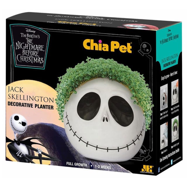 'the nightmare before christmas' jack skellington chia pet