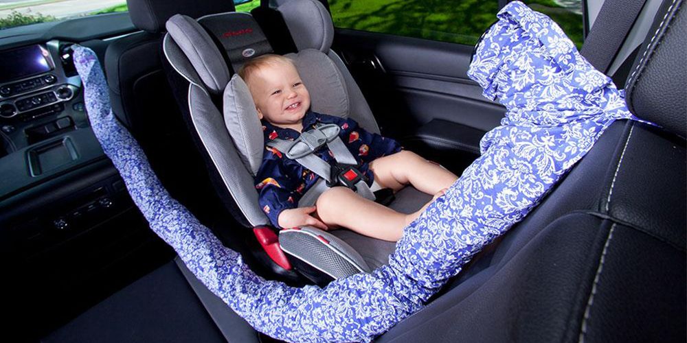 Car seat cover, Baby in car seat, Product, Car seat, Baby carriage, Seat belt, Baby Products, Auto part, Car, Vehicle, 