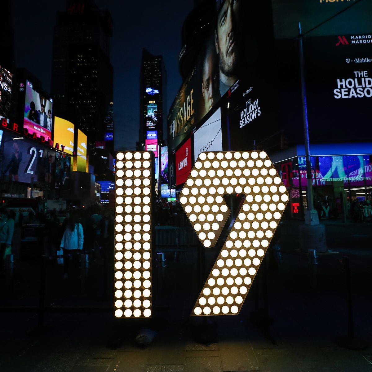Numerals For Times Square New Year's Eve Celebration Are Delivered To Times Square