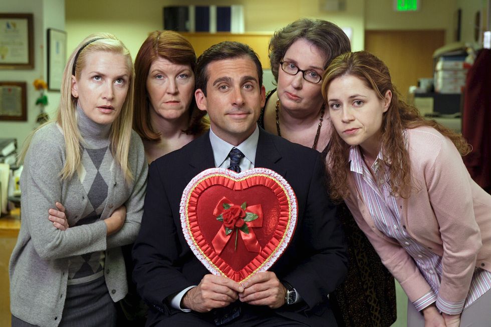 the office t1 angela kinsey, kate flannery, steve carell, phyllis smith, jenna fischer