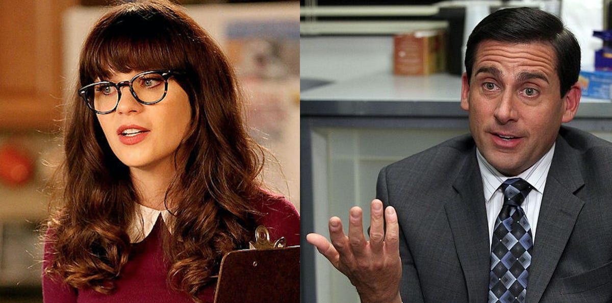 'the office' steve carell 'new girl' zooey deschanel