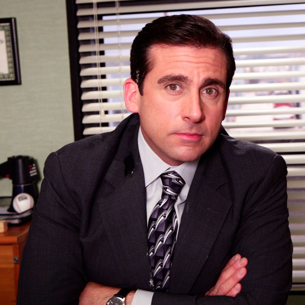 still from the office us featuring steve carrell looking into the camera