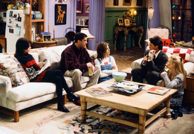 Somewhere in the 90s, you're in your living room with your family