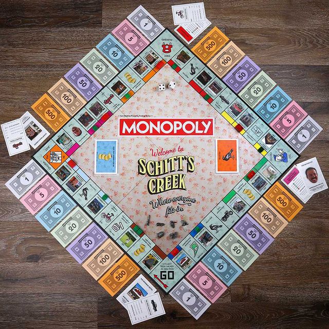 the op monopoly schitt's creek board game