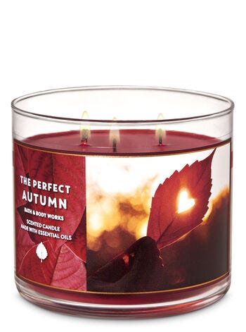 bath & body works fall candles