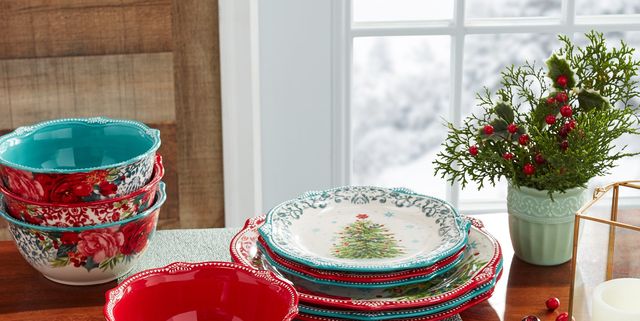 Pioneer Woman 5 Mini Pie Plate / Christmas / Wine Coaster 