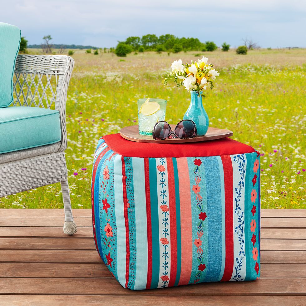 The Pioneer Woman 18 x 19 Multi-color Sweet Rose Outdoor Seat Pad, 2 Pack  