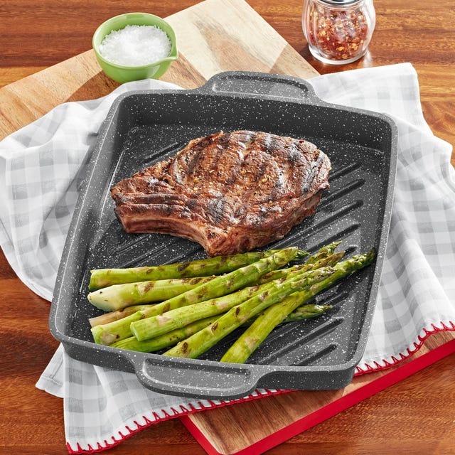 Steak Lovers, The Pioneer Woman's Grill Pan and Knife Set Is $30