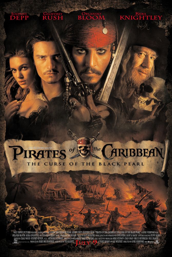 the pirates of the caribbean the curse of the black pearl best summer movies