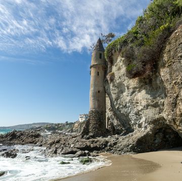 the pirates tower at victoria beach in laguna beach