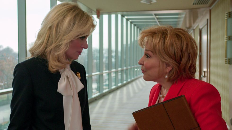 Dede Standish (Judith Light) and Hadassah Gold (Bette Midler) in The Politician