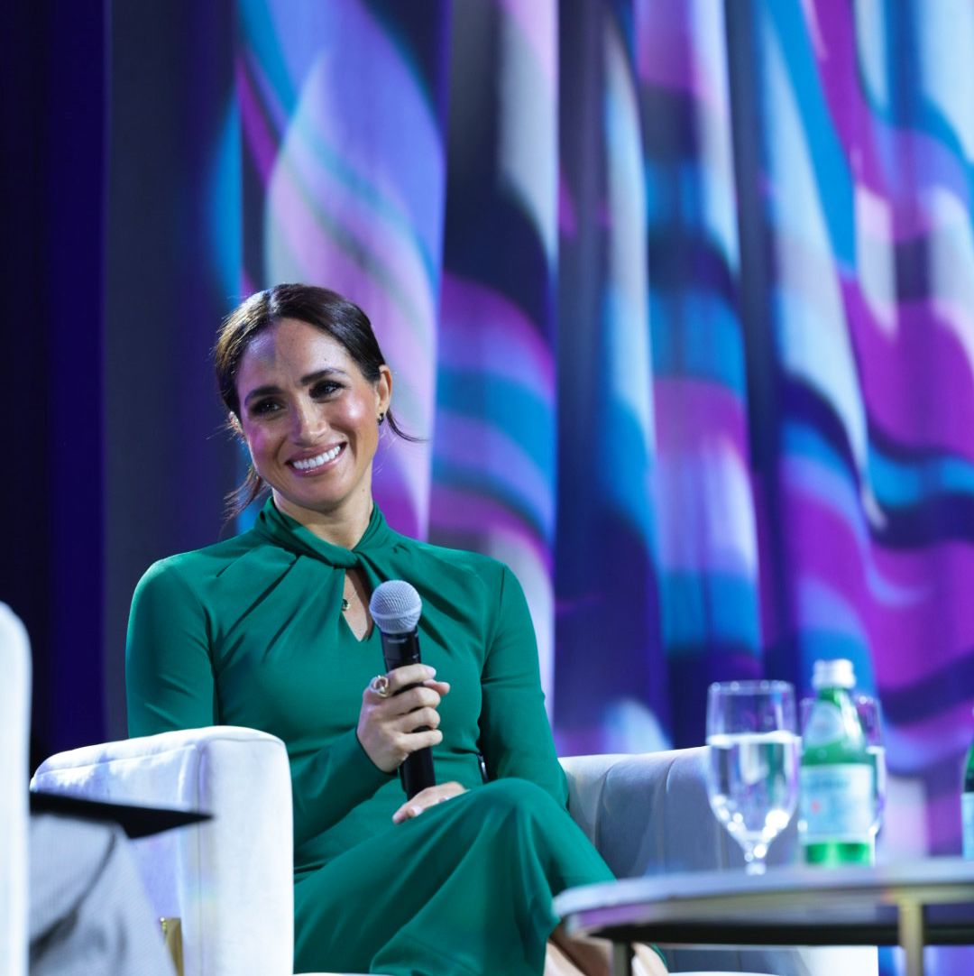 The Duchess of Sussex’s Giorgio Armani look was as symbolic as it was chic.