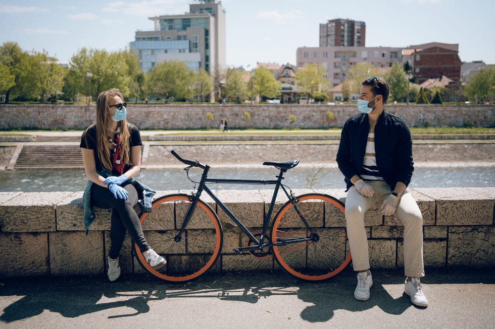 the prescribed measure of social distance is one bicycle