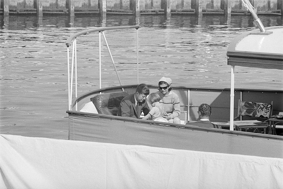 Kennedy family on a cruise