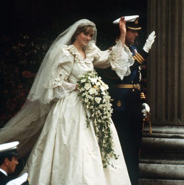 prinses diana op haar trouwdag