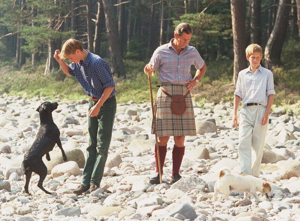 charles, william  harry photocall in balmoral