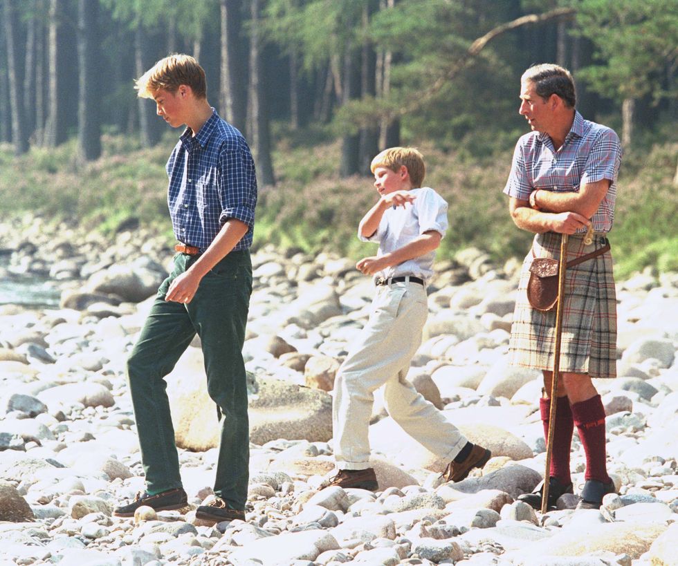 charles, william  harry photocall in balmoral