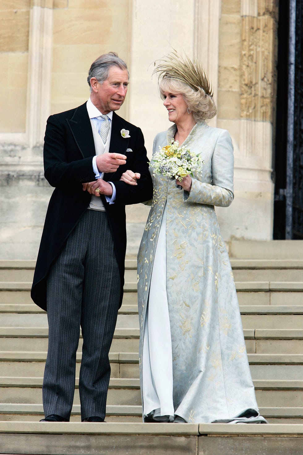 camilla duchess of cornwall wedding dress