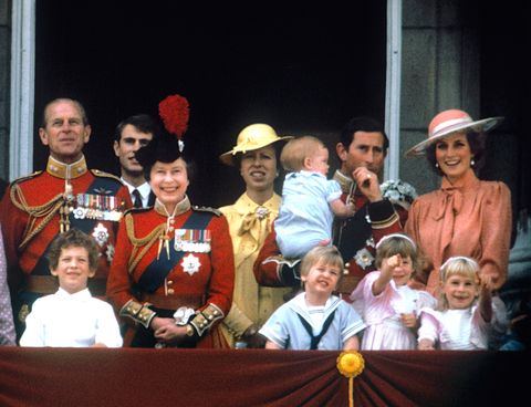 royalty trooping the colour buckingham palace 1985